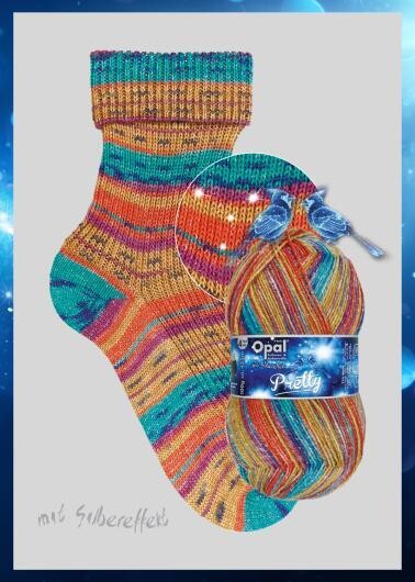 Opal 4 Ply Sock - Pretty