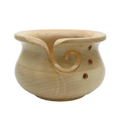 Yarn Bowl - Maple Curvy